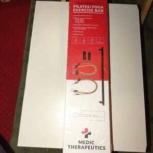 Medic Therapeutics PILATES/YOGA EXERCISE BAR W/3 Resistance Bands-NEW